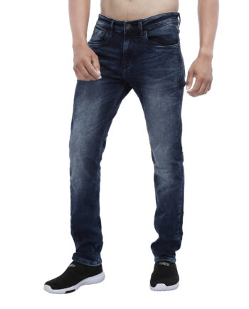 Stretchable blue denim jeans pant for men
