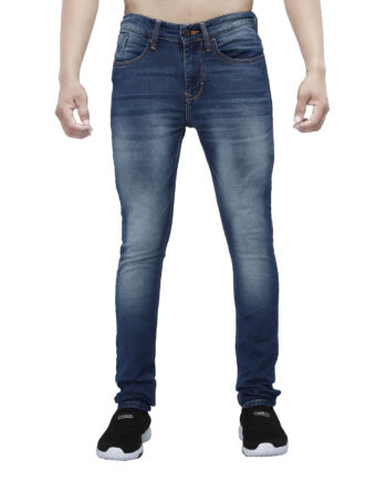 Stretchable Dark blue jeans pant for men