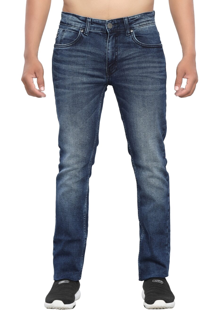 Stretchable blue jeans pant for men