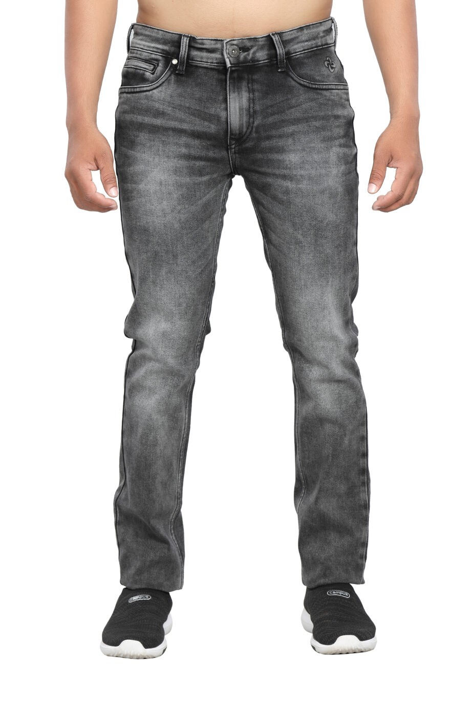 Stretchable Grey jeans pant for men