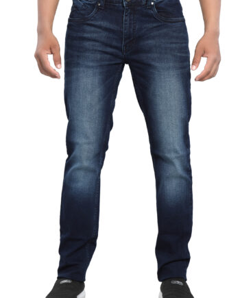 Stretchable branded Dark blue denim jeans for men