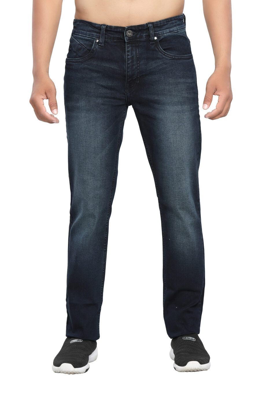Stretchable Dark blue jeans for men